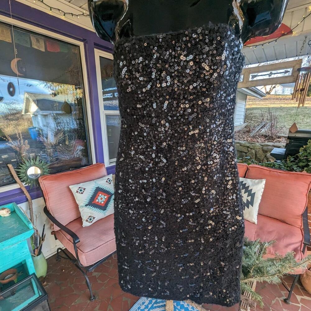 Banana republic Black Sequin Bodycon